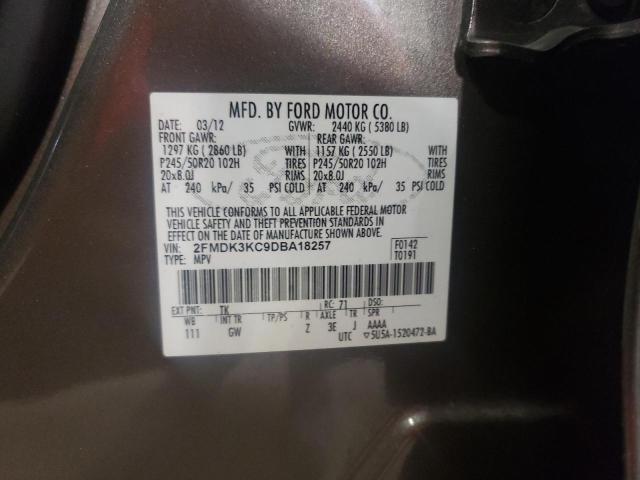 Photo 10 from auction – 2013 FORD EDGE LIMIT with VIN 2FMDK3KC9DBA18257
