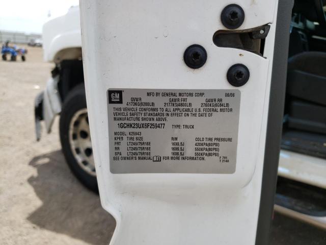 Photo 10 from auction – 2006 CHEVROLET 2500 with VIN 1GCHK23UX6F259477