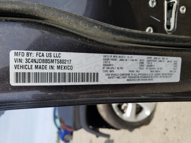 Photo 10 from auction – 2021 JEEP COMPASS LA with VIN 3C4NJDBB5MT580217