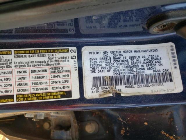 Photo 10 from auction – 2003 TOYOTA COROLLA with VIN 1NXBR32E06Z729816