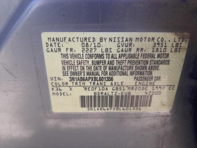 Photo 10 from auction – 2011 NISSAN SENTRA 2.0 with VIN 3N1AB6APXBL601356
