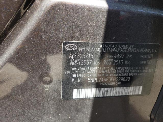 Photo 10 from auction – 2015 HYUNDAI SONATA SE with VIN 5NPE24AF3FH229620