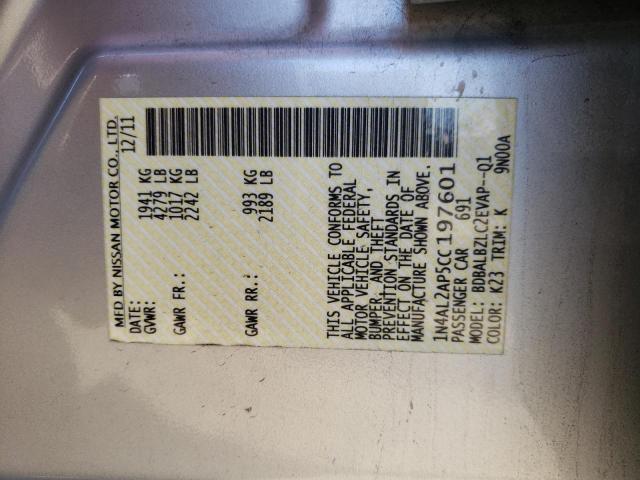 Photo 10 from auction – 2012 NISSAN ALTIMA BAS with VIN 1N4AL2AP5CC197601