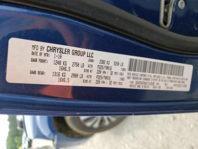 Photo 10 from auction – 2010 DODGE JOURNEY SE with VIN 3D4PG4FBXAT145595