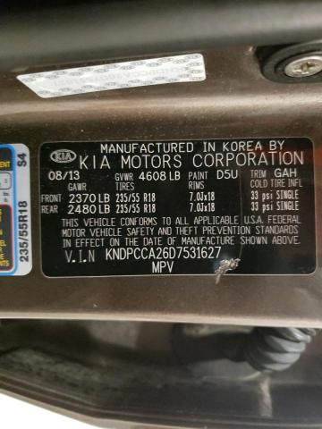 Photo 10 from auction – 2013 KIA SPORTAGE E with VIN KNDPCCA26D7531627