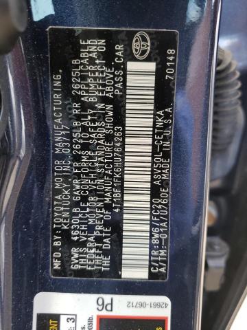 Photo 10 from auction – 2017 TOYOTA CAMRY with VIN 4T1BF1FK6HU764263