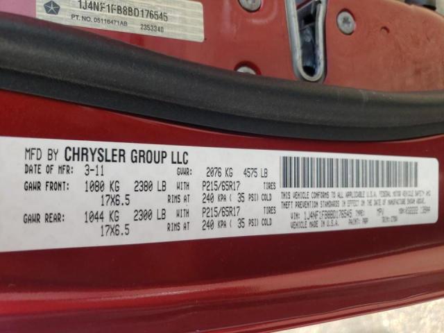 Photo 10 from auction – 2011 JEEP COMPASS SP with VIN 1J4NF1FB8BD176545