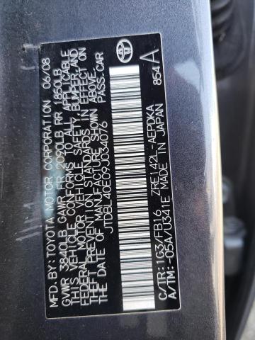 Photo 10 from auction – 2009 TOYOTA UK with VIN JTDBL40E09J034076