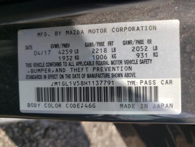 Photo 10 from auction – 2017 MAZDA 6 TOURING with VIN JM1GL1V58H1137791