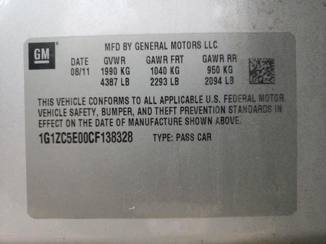 Photo 10 from auction – 2012 CHEVROLET MALIBU 1LT with VIN 1G1ZC5E00CF138328
