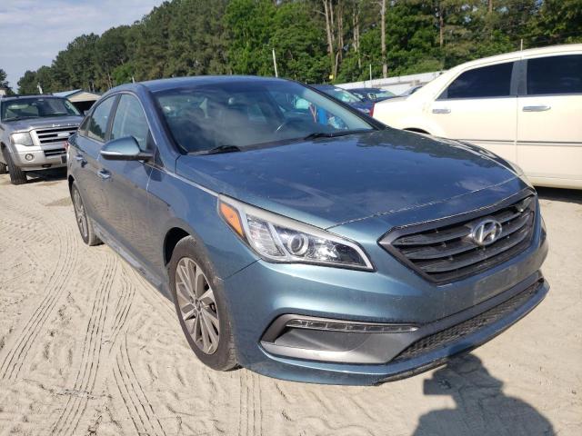 HYUNDAI SONATA SPO 2015 with VIN 5NPE34AF1FH054765 - Photo from auction