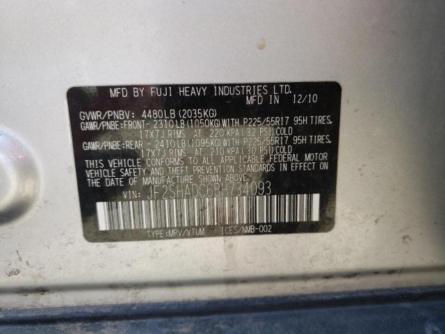 Photo 10 from auction – 2011 SUBARU FORESTER 2 with VIN JF2SHADC6BH734093