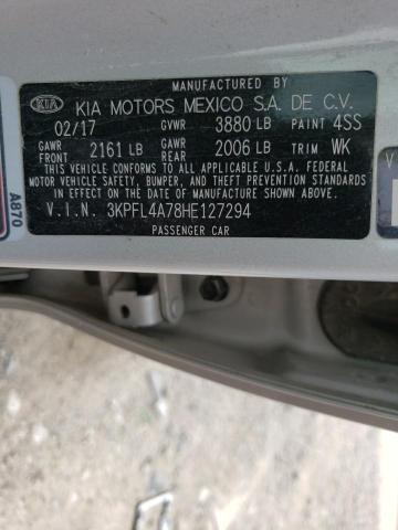Photo 10 from auction – 2017 KIA FORTE LX with VIN 3KPFL4A78HE127294