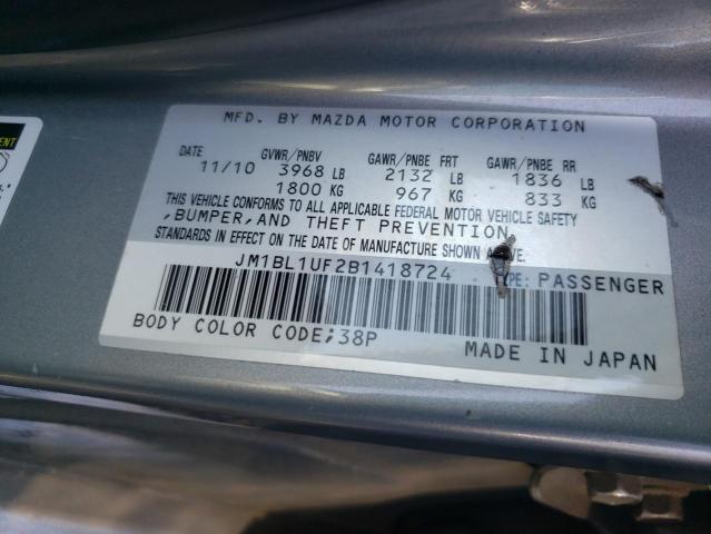 Photo 10 from auction – 2011 MAZDA 3 I with VIN JM1BL1UF2B1418724
