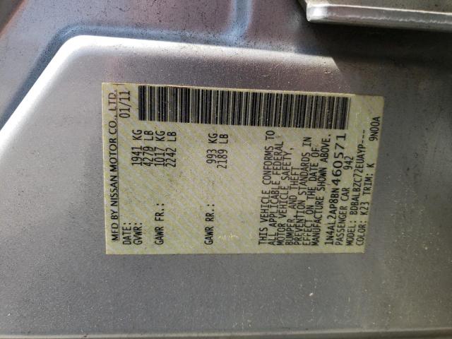 Photo 10 from auction – 2011 NISSAN ALTIMA BAS with VIN 1N4AL2AP8BN460571