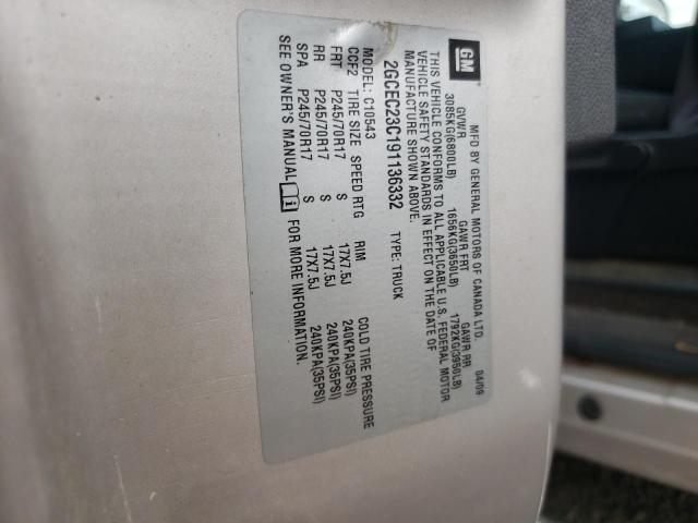 Photo 10 from auction – 2009 CHEVROLET SILVERADO with VIN 2GCEC23C191136332