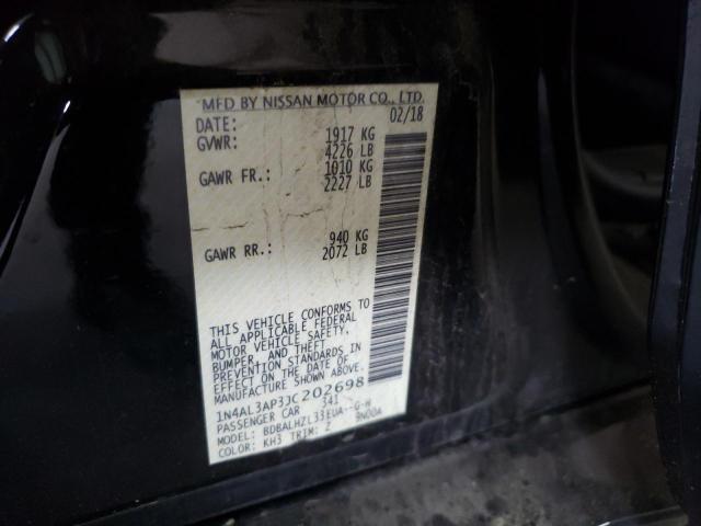 Photo 10 from auction – 2018 NISSAN ALTIMA 2.5 with VIN 1N4AL3AP3JC202698