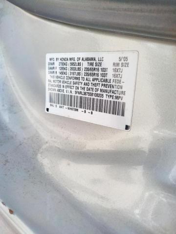 Photo 10 from auction – 2005 HONDA ODYSSEY EX with VIN 5FNRL38755B108205