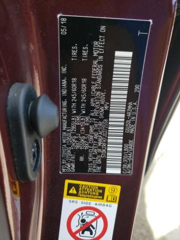Photo 10 from auction – 2018 TOYOTA HIGHLANDER with VIN 5TDKZRFH7JS272558