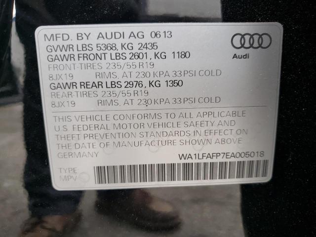 Photo 10 from auction – 2014 AUDI Q5 PREMIUM with VIN WA1LFAFP7EA005018