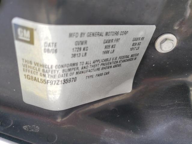Photo 10 from auction – 2007 SATURN ION LEVEL with VIN 1G8AL55F97Z135970