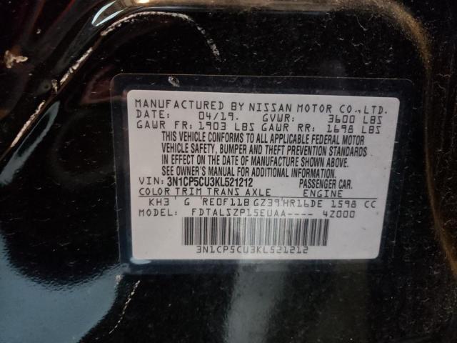 Foto 10 de la subasta – 2019 NISSAN KICKS S con VIN 3N1CP5CU3KL521212