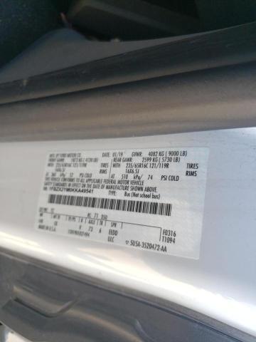 Photo 10 from auction – 2019 FORD TRANSIT T- with VIN 1FBZX2YM0KKA49541