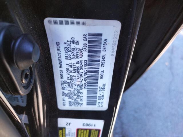 Photo 10 from auction – 2009 TOYOTA COROLLA BA with VIN 1NXBU40E79Z077823