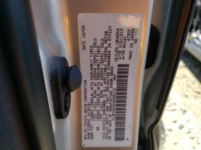 Photo 10 from auction – 2004 LEXUS GX 470 with VIN JTJBT20XX40066115