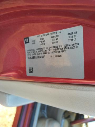 Photo 10 from auction – 2010 BUICK LUCERNE CX with VIN 1G4HJ5EM4AU137487