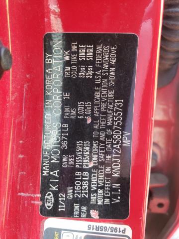 Photo 10 from auction – 2013 KIA SOUL with VIN KNDJT2A58D7555731