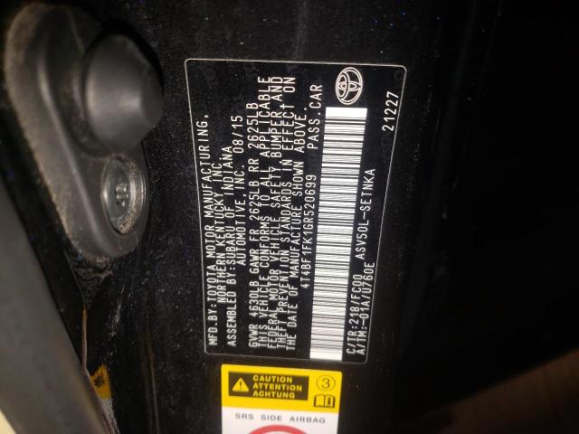 Photo 10 from auction – 2016 TOYOTA CAMRY LE with VIN 4T4BF1FK1GR520699