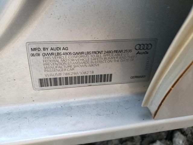 Photo 10 from auction – 2009 AUDI A4 PRESTIG with VIN WAUMF78K29A108218