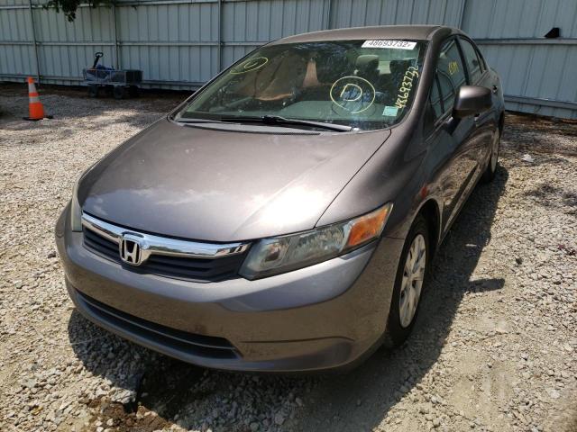 Photo 2 from auction – 2012 HONDA CIVIC LX with VIN 19XFB2F56CE070777