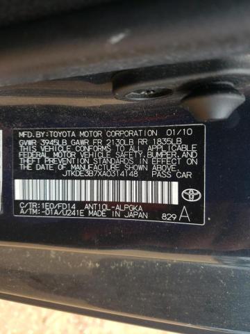 Photo 10 from auction – 2010 TOYOTA SCION TC with VIN JTKDE3B7XA0314148