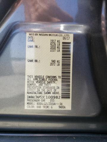 Photo 10 from auction – 2018 NISSAN ALTIMA 2.5 with VIN 1N4AL3AP5JC100982