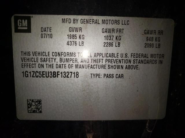 Photo 10 from auction – 2011 CHEVROLET MALIBU 1LT with VIN 1G1ZC5EU3BF132718