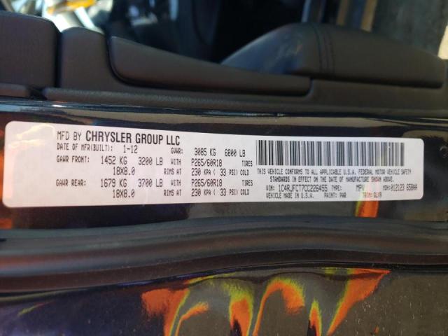 Photo 10 from auction – 2012 JEEP GRAND CHER with VIN 1C4RJFCT7CC226455