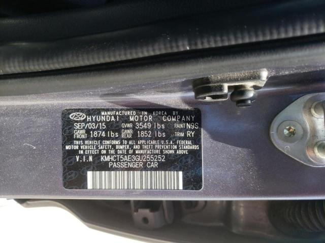 Photo 10 from auction – 2016 HYUNDAI ACCENT SE with VIN KMHCT5AE3GU255252