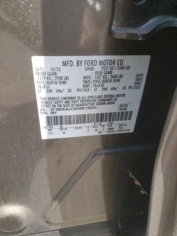 Photo 10 from auction – 2013 FORD EDGE SEL with VIN 2FMDK4JC5DBE15200