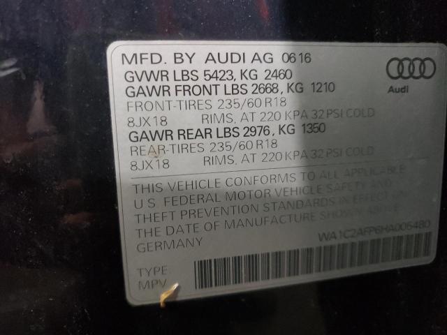 Photo 10 from auction – 2017 AUDI Q5 PREMIUM with VIN WA1C2AFP6HA005480