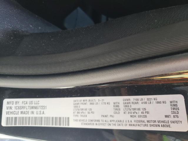 Photo 10 from auction – 2021 RAM 1500 REBEL with VIN 1C6SRFLT5MN677231