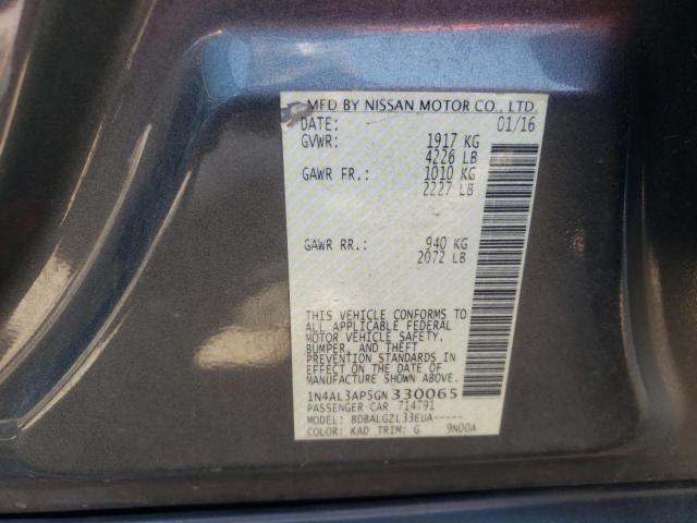 Photo 10 from auction – 2016 NISSAN ALTIMA 2.5 with VIN 1N4AL3AP5GN330065