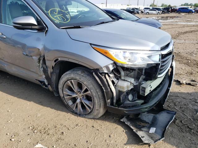 Photo 9 from auction – 2015 TOYOTA HIGHLANDER with VIN 5TDJKRFH3FS151596
