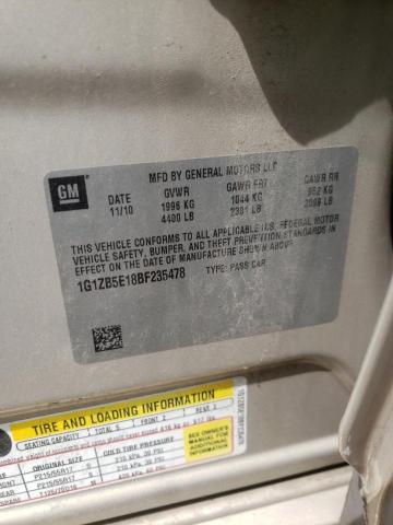 Photo 10 from auction – 2011 CHEVROLET MALIBU LS with VIN 1G1ZB5E18BF235478