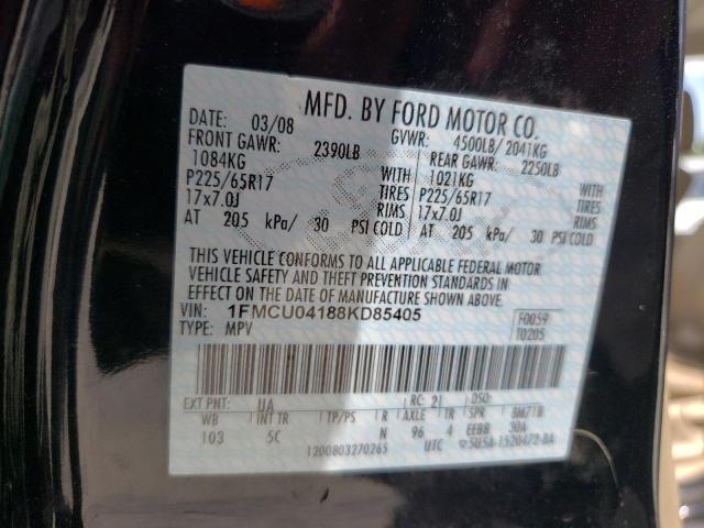 Photo 10 from auction – 2008 FORD ESCAPE with VIN 1FMCU04188KD85405