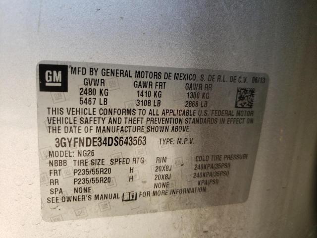 Photo 10 from auction – 2013 CADILLAC SRX PERFOR with VIN 3GYFNDE34DS643563