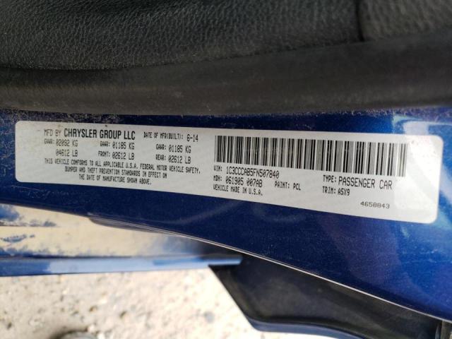 Photo 10 from auction – 2015 CHRYSLER 200 LIMITE with VIN 1C3CCCAB5FN507840