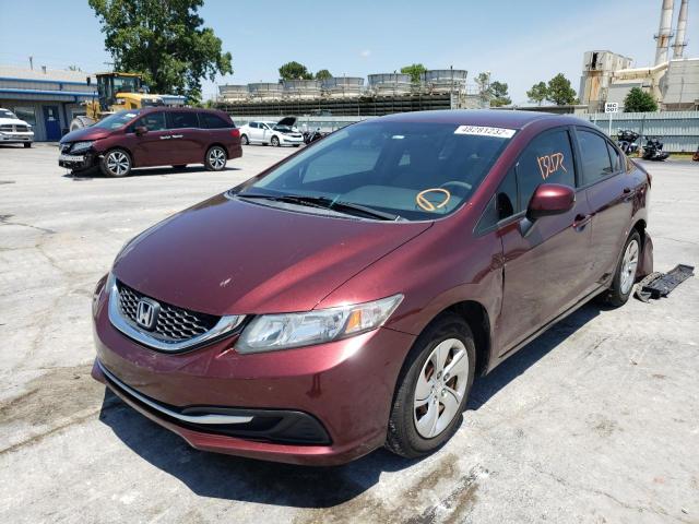 Photo 2 from auction – 2013 HONDA CIVIC LX with VIN 19XFB2F51DE047358