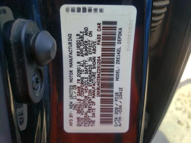 Photo 10 from auction – 2010 TOYOTA COROLLA BA with VIN 1NXBU4EE8AZ291264